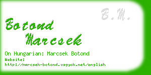 botond marcsek business card